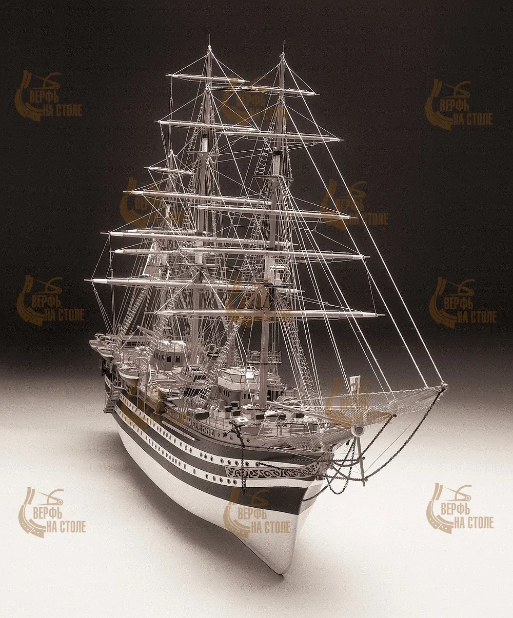 Чертежи корабля Amerigo Vespucci (1:100) Чертежи корабля Amerigo Vespucci (1:100)