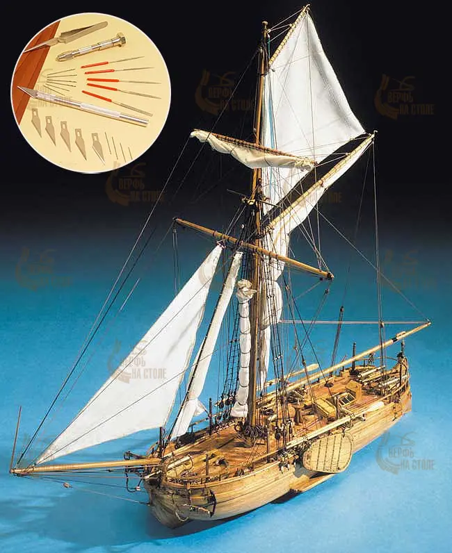 Канонерский Бот (Dutch Gun Boat) + (Стартовый набор инструментов) Канонерский Бот (Dutch Gun Boat) + (Стартовый набор инструментов)