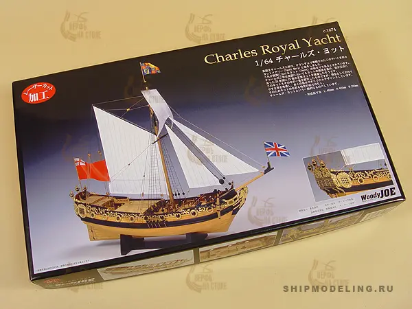 деревянная модель парусника Charles Royal Yacht 1674 деревянная модель парусника Charles Royal Yacht 1674