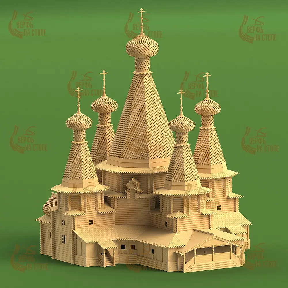 Троицкая церковь, 8980 деталей Троицкая церковь, 8980 деталей