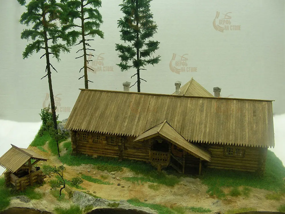 Домик Петра I из Архангельска XVIII век, , 1500 деталей Домик Петра I из Архангельска XVIII век, , 1500 деталей