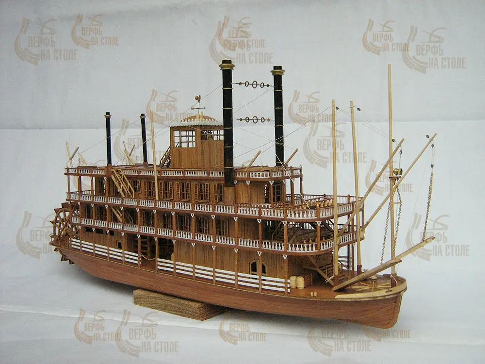 модель корабля для сборки Mississippi 1870 модель корабля для сборки Mississippi 1870