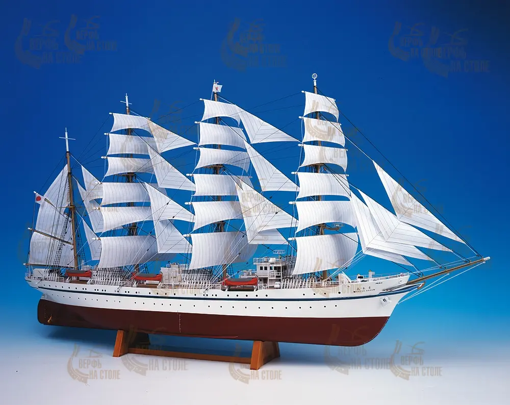 деревянная модель парусника Nippon Maru деревянная модель парусника Nippon Maru