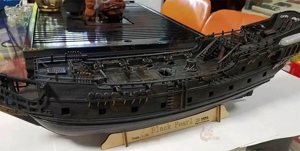 модель корабля для сборки Black Pearl (Черная Жемчужина), 533 мм модель корабля для сборки Black Pearl (Черная Жемчужина), 533 мм