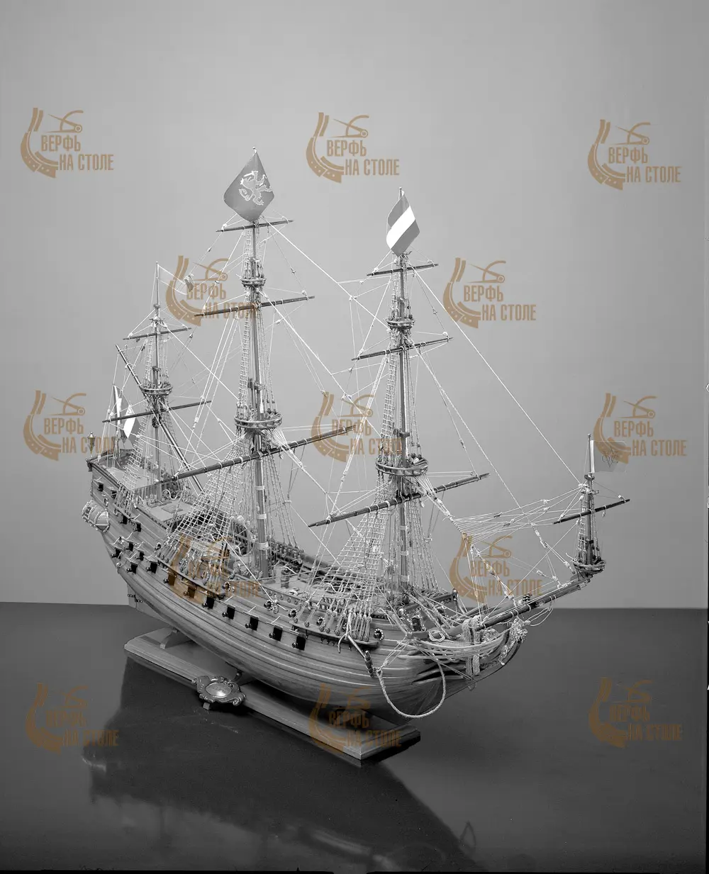 Чертеж корабля Prins Willem, масштаб 1:100 Чертеж корабля Prins Willem, масштаб 1:100