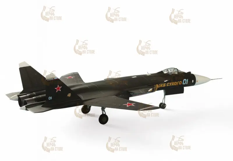 Самолет Су-47 "Беркут" (подарочный набор) Самолет Су-47 "Беркут" (подарочный набор)