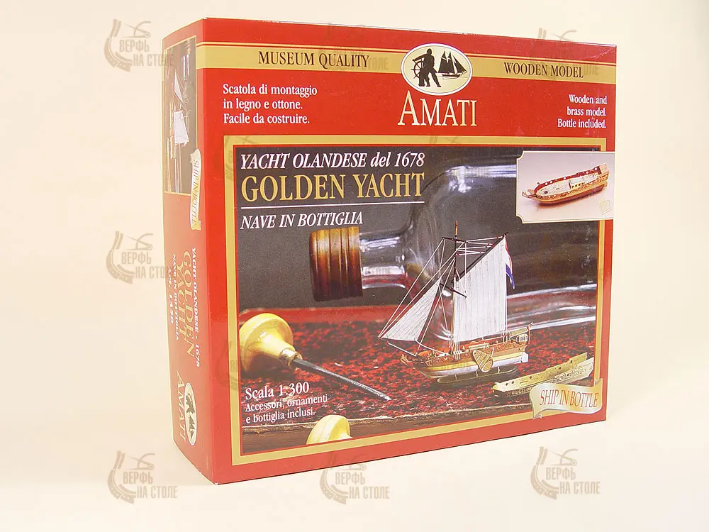 модель корабля Golden Yacht корабль в бутылке модель корабля Golden Yacht корабль в бутылке
