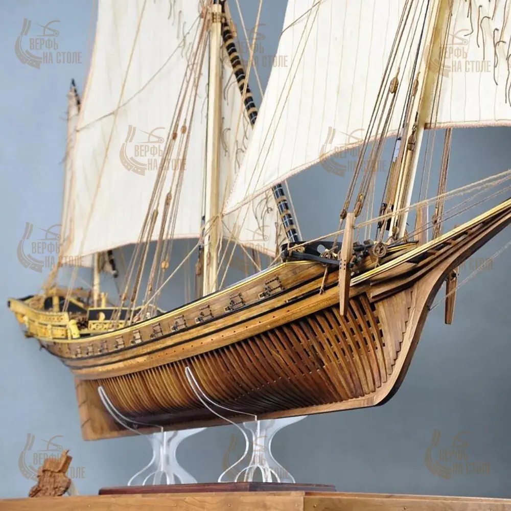 модель корабля для сборки Le Requin 1750 (адмиралтейская версия) модель корабля для сборки Le Requin 1750 (адмиралтейская версия)