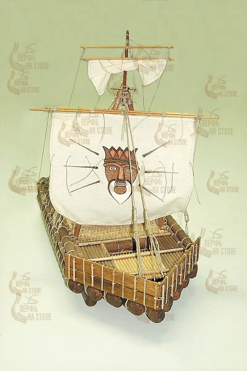 Модель корабля своими руками Плот Kon-Tiki Модель корабля своими руками Плот Kon-Tiki