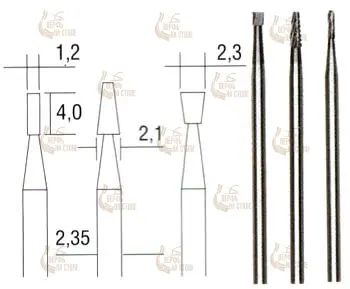 Фрезы твёрдосплавные Proxxon, 1,2-2,3 мм, 3 шт Фрезы твёрдосплавные Proxxon, 1,2-2,3 мм, 3 шт