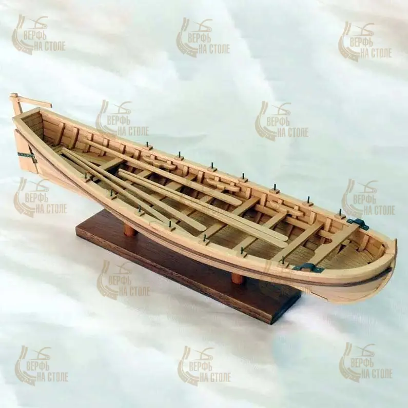 модель корабля для сборки Полубаркас 29 футов Bonhomme Richard, версия вишня модель корабля для сборки Полубаркас 29 футов Bonhomme Richard, версия вишня