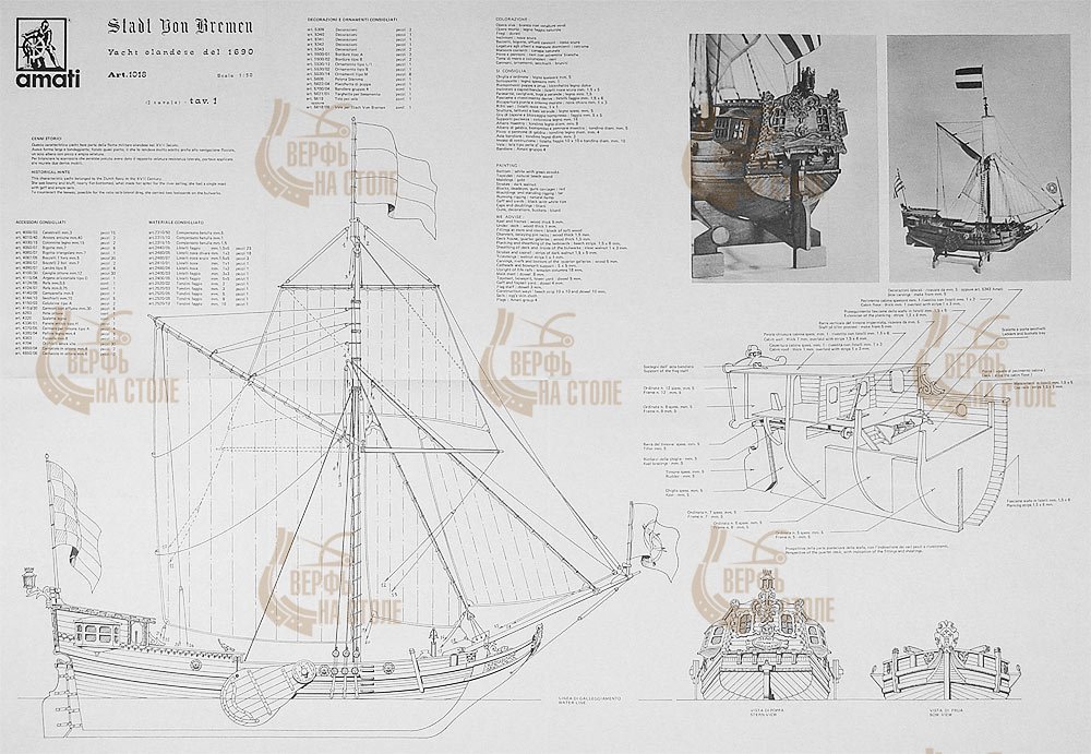 Чертеж корабля STADT VON BREMEN Чертеж корабля STADT VON BREMEN