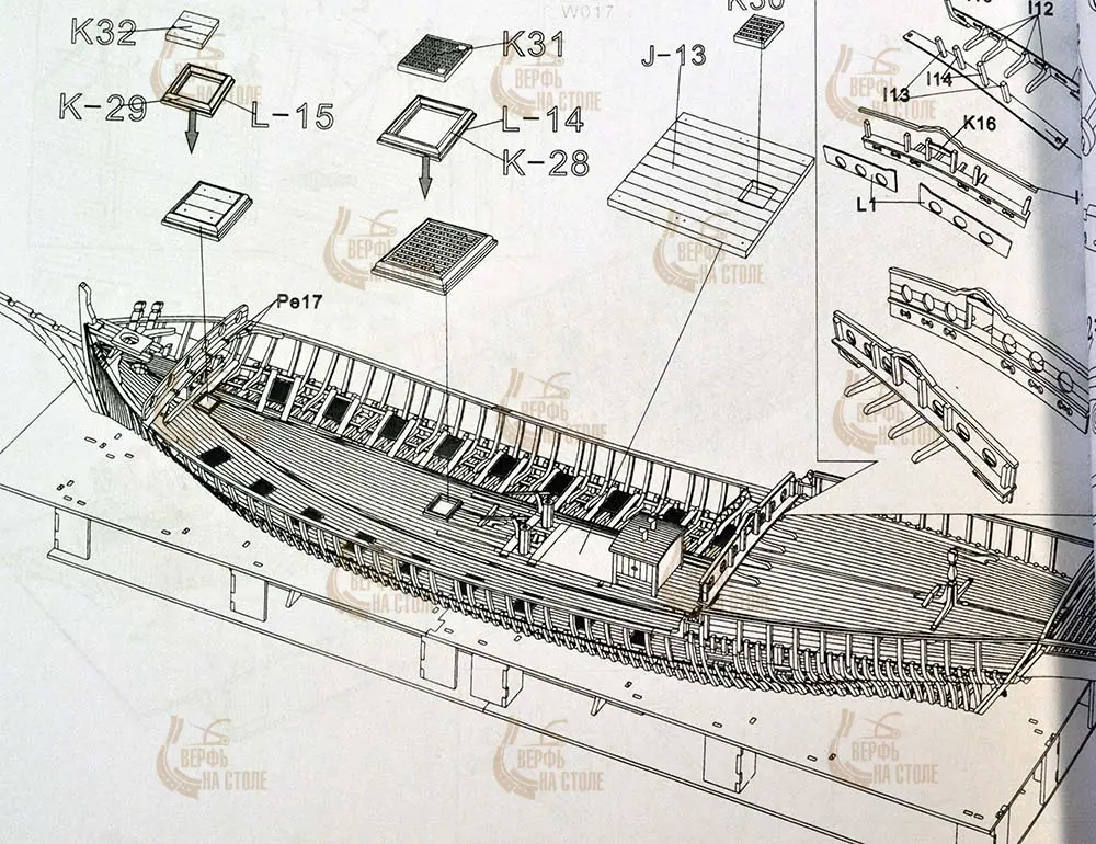 модель корабля для сборки Le Requin 1750 (адмиралтейская версия) модель корабля для сборки Le Requin 1750 (адмиралтейская версия)