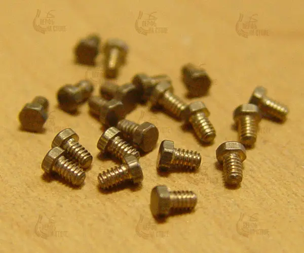 Болт, латунь, М1,4x3, 10шт Болт, латунь, М1,4x3, 10шт
