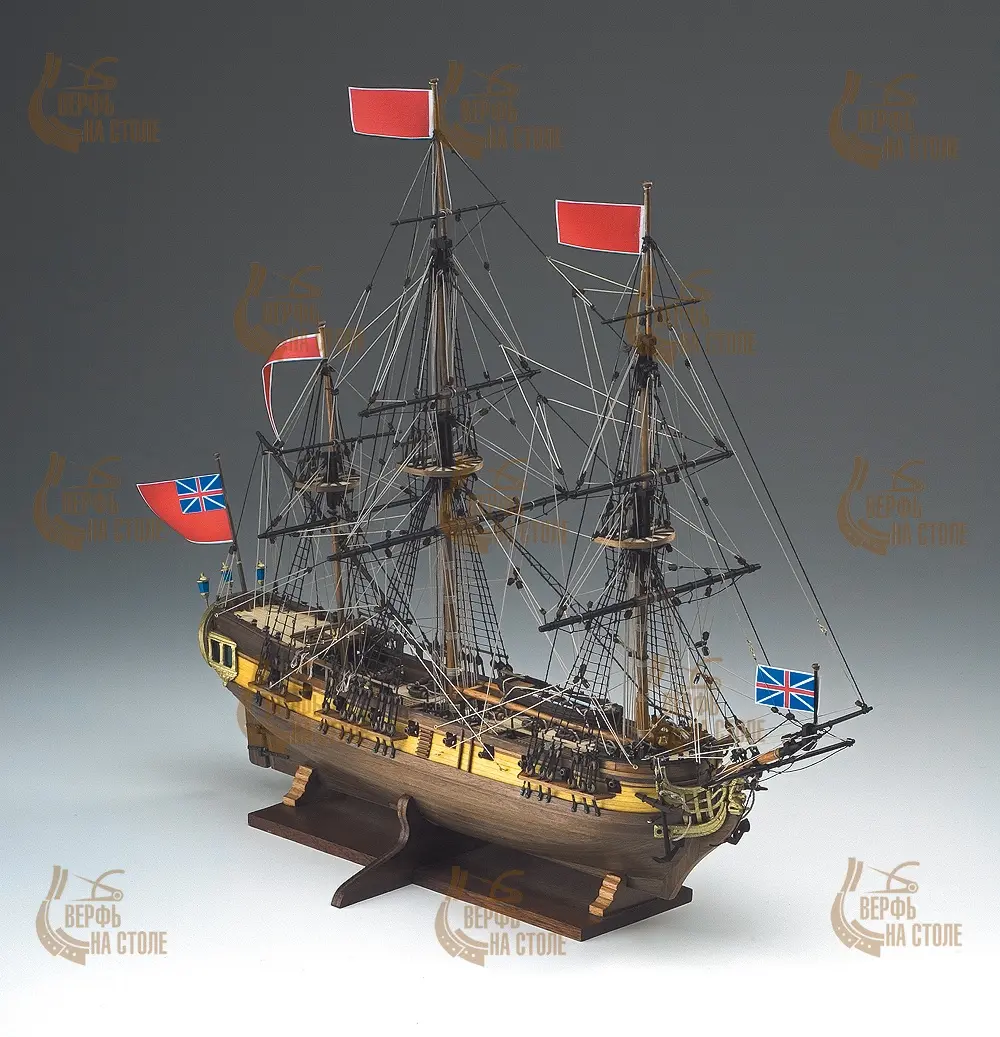 деревянная модель корабля HMS Greyhound деревянная модель корабля HMS Greyhound