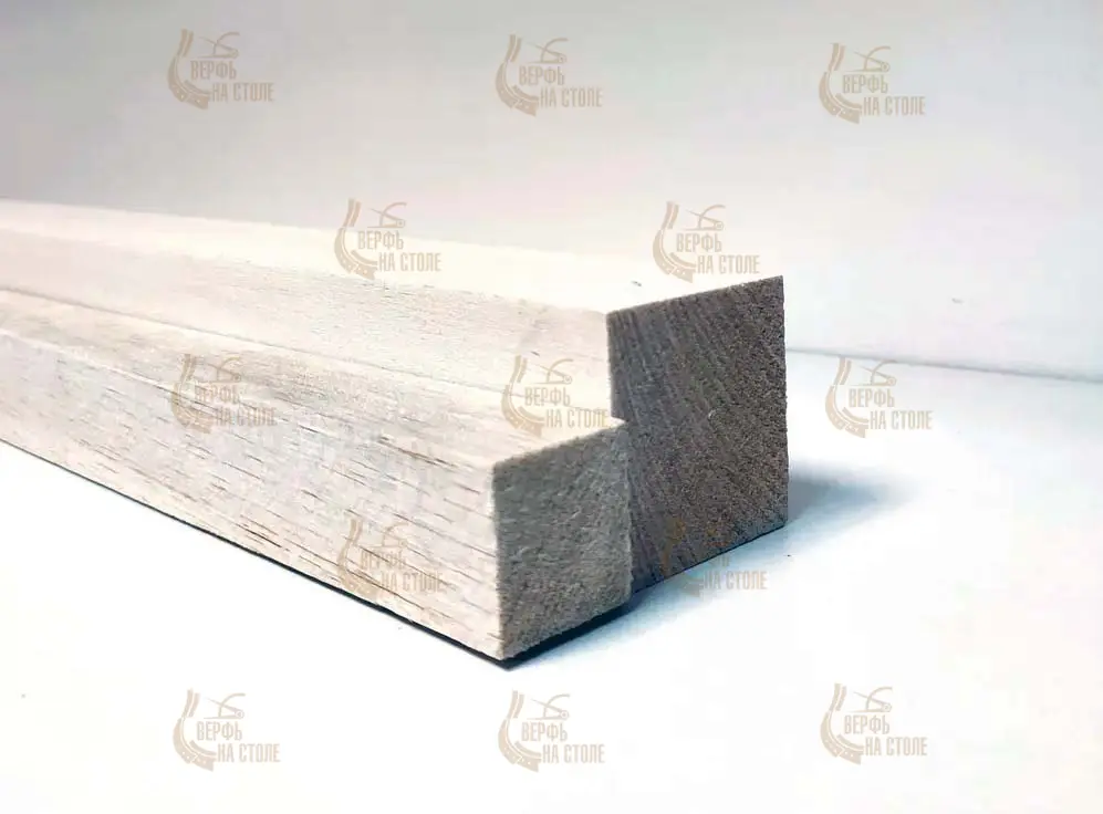 Блок 50X50X350 мм, бальза Блок 50X50X350 мм, бальза