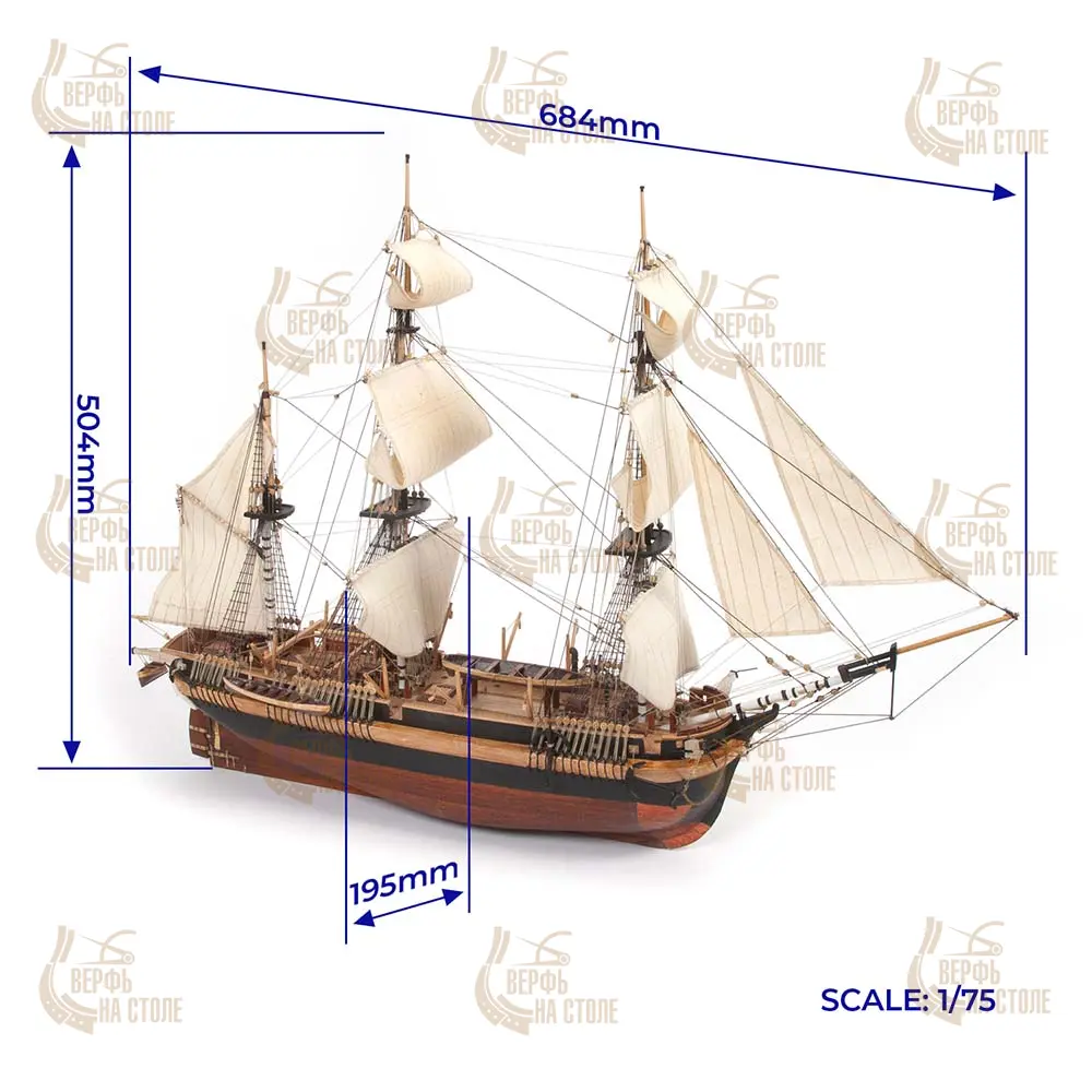 Бомбардирский корабль HMS Erebus + (Стартовый набор инструментов) Бомбардирский корабль HMS Erebus + (Стартовый набор инструментов)
