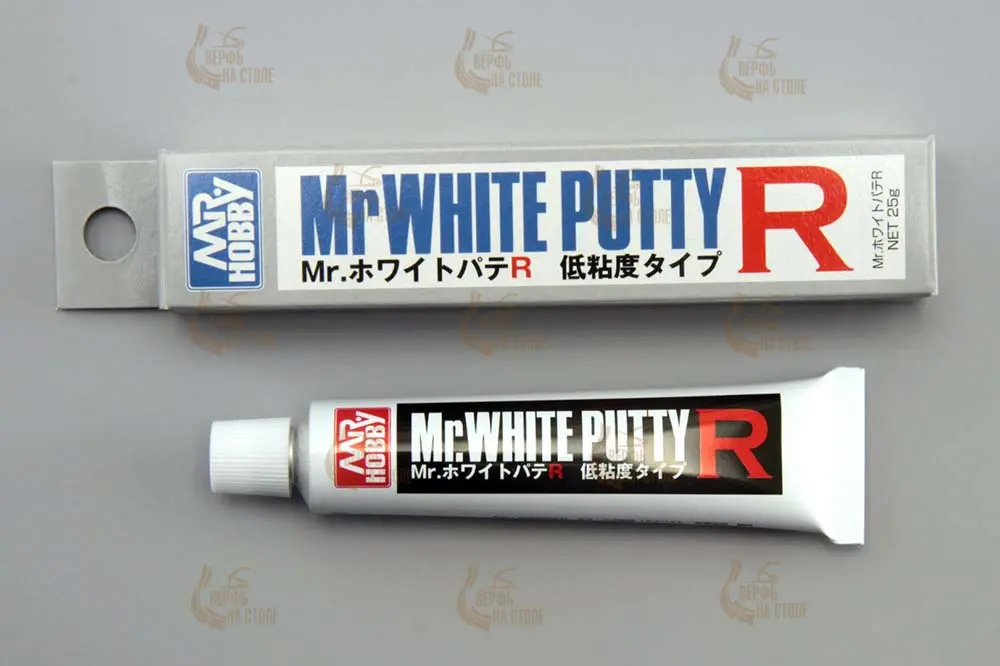 Шпаклевка жидкая P-123, Mr. White Putty R, 25 гр Шпаклевка жидкая P-123, Mr. White Putty R, 25 гр