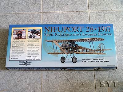 Деревянная модель самолета Биплан Nieuport 28 Деревянная модель самолета Биплан Nieuport 28