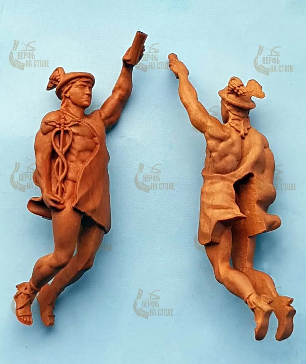 Носовая фигура для модели корабля "Меркурий" (ростовая), дерево, масштаб 1:64 Носовая фигура для модели корабля "Меркурий" (ростовая), дерево, масштаб 1:64
