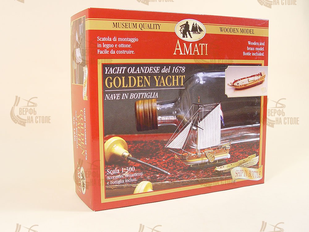 модель корабля Golden Yacht корабль в бутылке модель корабля Golden Yacht корабль в бутылке